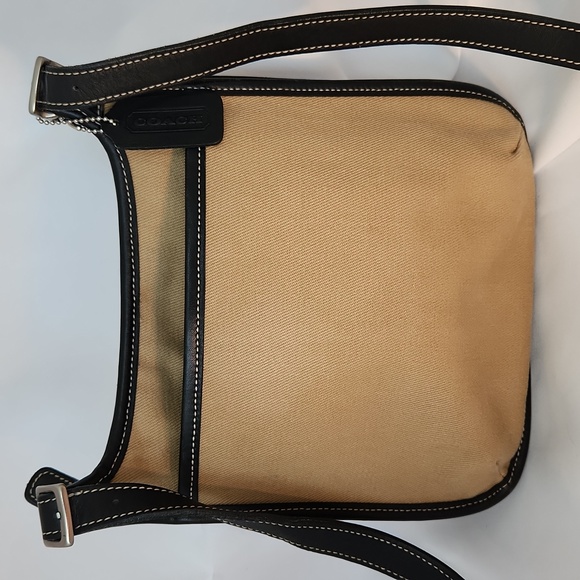 Coach Canvas Saddle Shoulder Bag - Picture 7 of 8